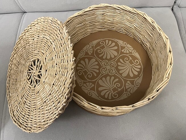 H&M Home Hasır Görünümlü El Yapımı Düzenleyici Sepet