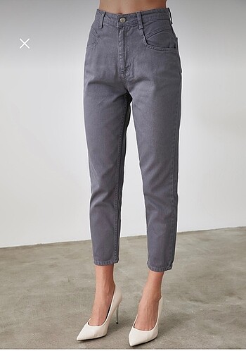 Antrasit Kalın Kumaşlı Trendyolmilla Pantolon Bol Model