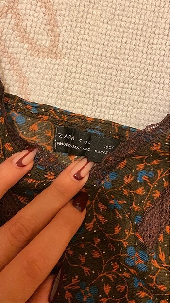 xs Beden Zara Tül Bluz