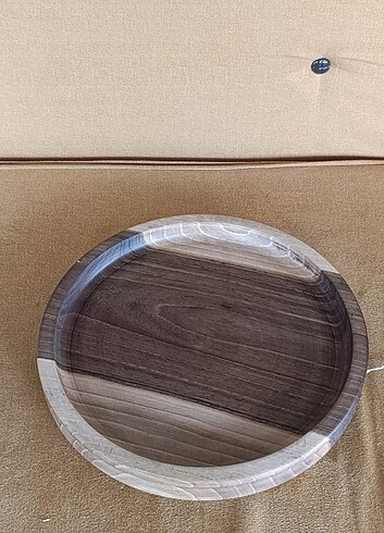 Beden Ceviz Ağacı Özel Üretim Geniş Tabak Kase