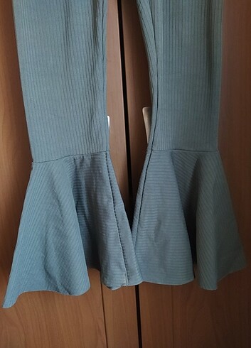 Kız çocuk volan paça tayt  - Görsel 2