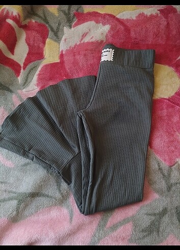 Kız çocuk volan paça tayt  - Görsel 5