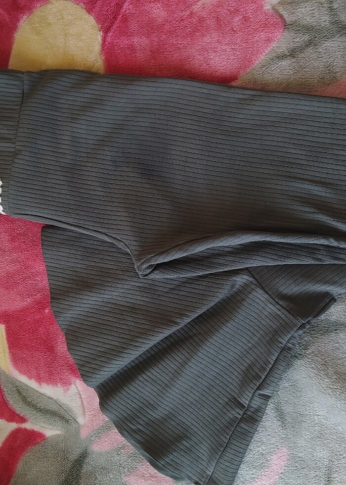 Kız çocuk volan paça tayt  - Görsel 3