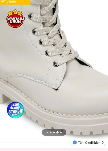 Bej Kadın Çizme - Görsel 3