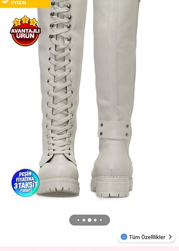 Bej Kadın Çizme - Görsel 2