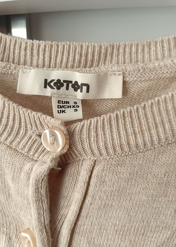 Bej Kadın Triko Hırka, Uzun Kollu, Rahat Kesim - Görsel 4