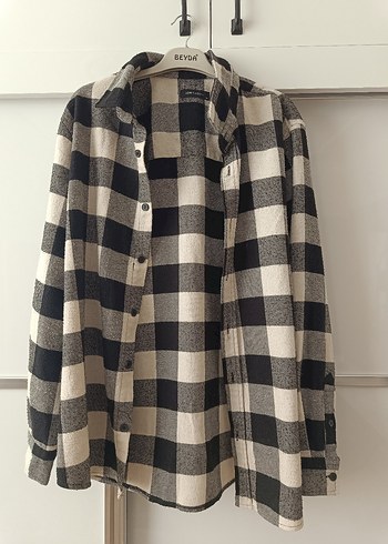 Gri Kareli Uzun Kollu Gömlek - Görsel 2