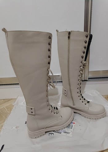 Topuklu Kadın Çizme uzun - Görsel 5