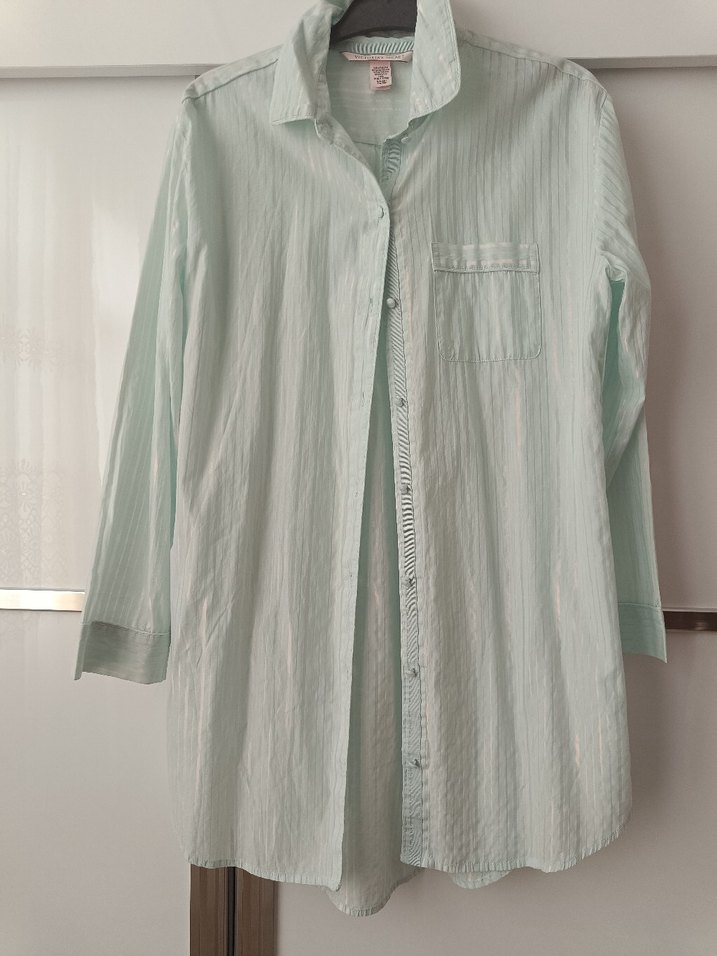 Uzun Kollu su yeşili Gömlek - Görsel 5