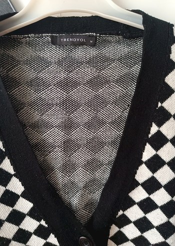 Kadın Siyah Kareli Triko takım - Görsel 5