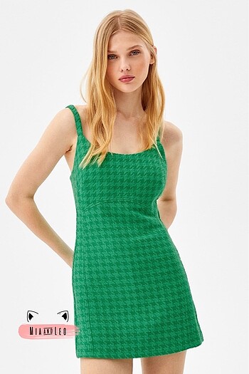 Bershka Kazayağı Desenli Tulum