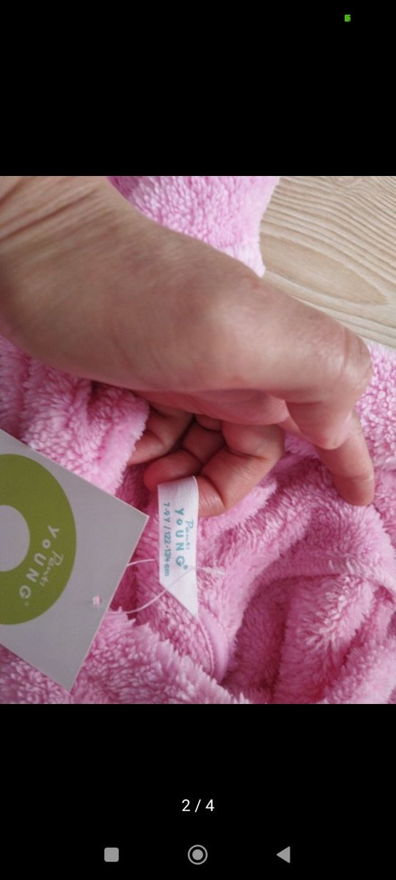 Kız Çocuk Pembe Kapüşonlu Sweatshirt - Görsel 4