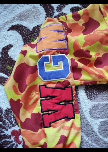 Renkli Baskılı Kapüşonlu Kadın Ceket - Görsel 5