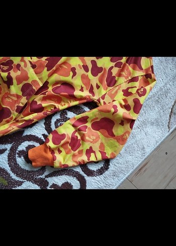 Renkli Baskılı Kapüşonlu Kadın Ceket - Görsel 7