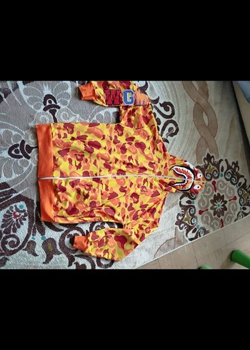 Renkli Baskılı Kapüşonlu Kadın Ceket - Görsel 6