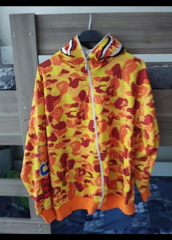 Renkli Baskılı Kapüşonlu Kadın Ceket - Görsel 2