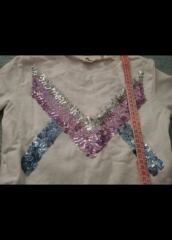 Uzun Kollu Gri Payetli Kız Elbisesi - Görsel 2