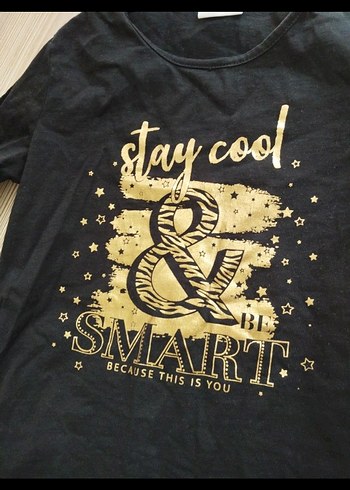 Kız Siyah Uzun Kollu Payetli Tişört - Görsel 2