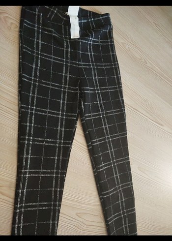 kız çocuk kareli tayt - Görsel 2