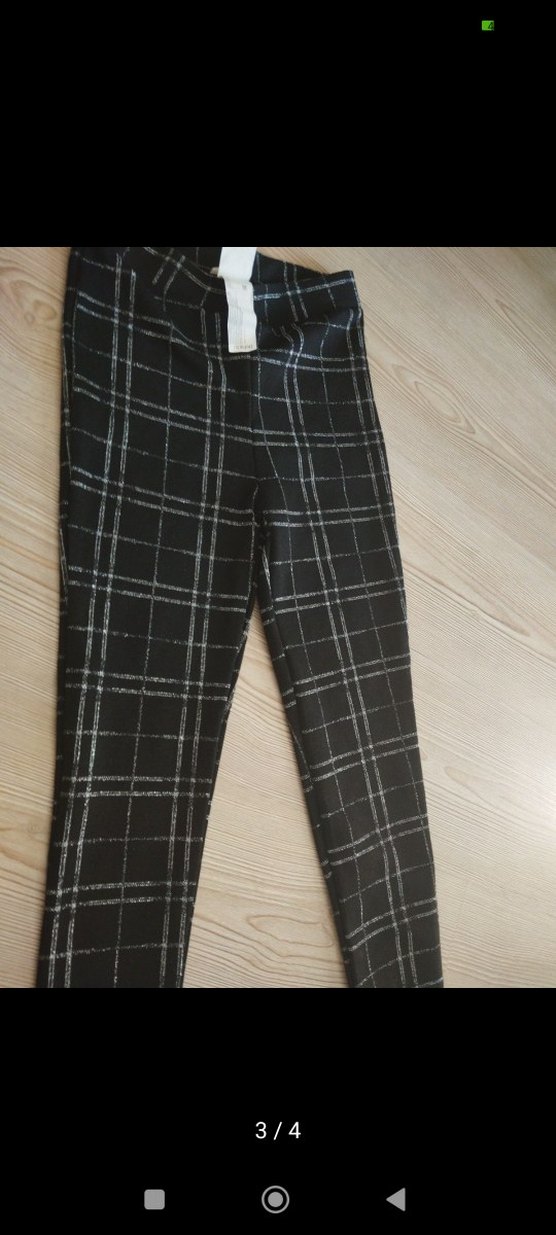 kız çocuk kareli tayt - Görsel 2