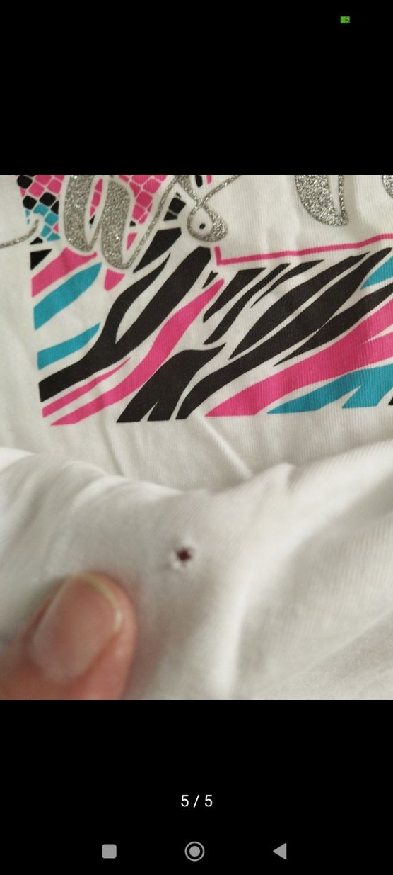 Gri Baskılı Uzun Kollu Kız Tişörtü - Görsel 5