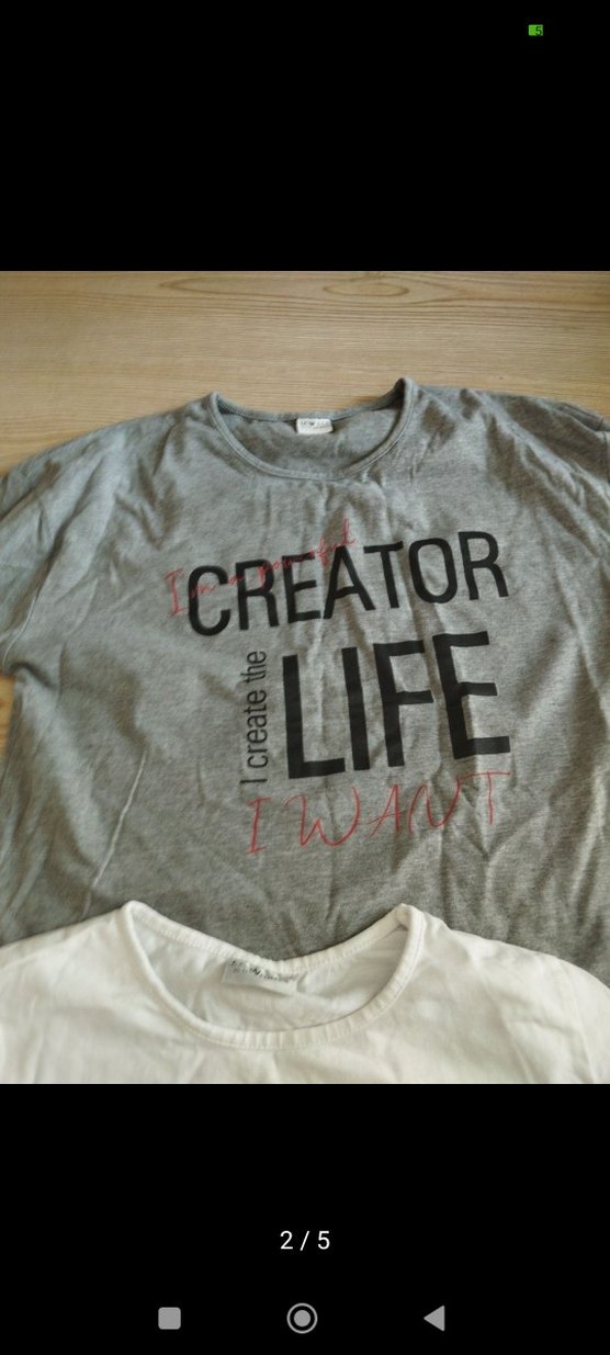 Gri Baskılı Uzun Kollu Kız Tişörtü - Görsel 2