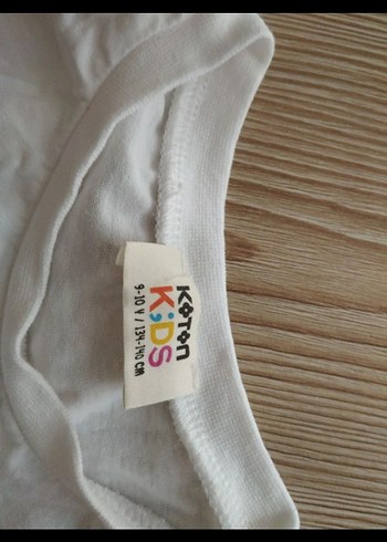 Kız Çocuk Beyaz Uzun Kollu Pamuklu Tişört - Görsel 3