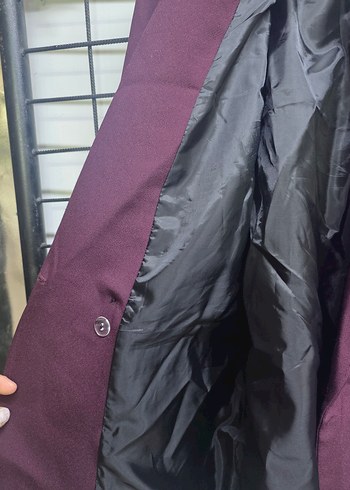 Bordo Düğmeli Kadın Blazer Ceket - Görsel 3
