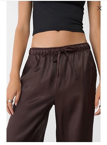 ZARA SATEN PANTOLON