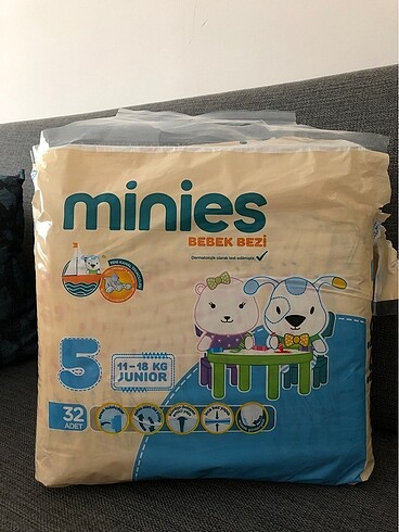Minies 5 numara bebek bezi