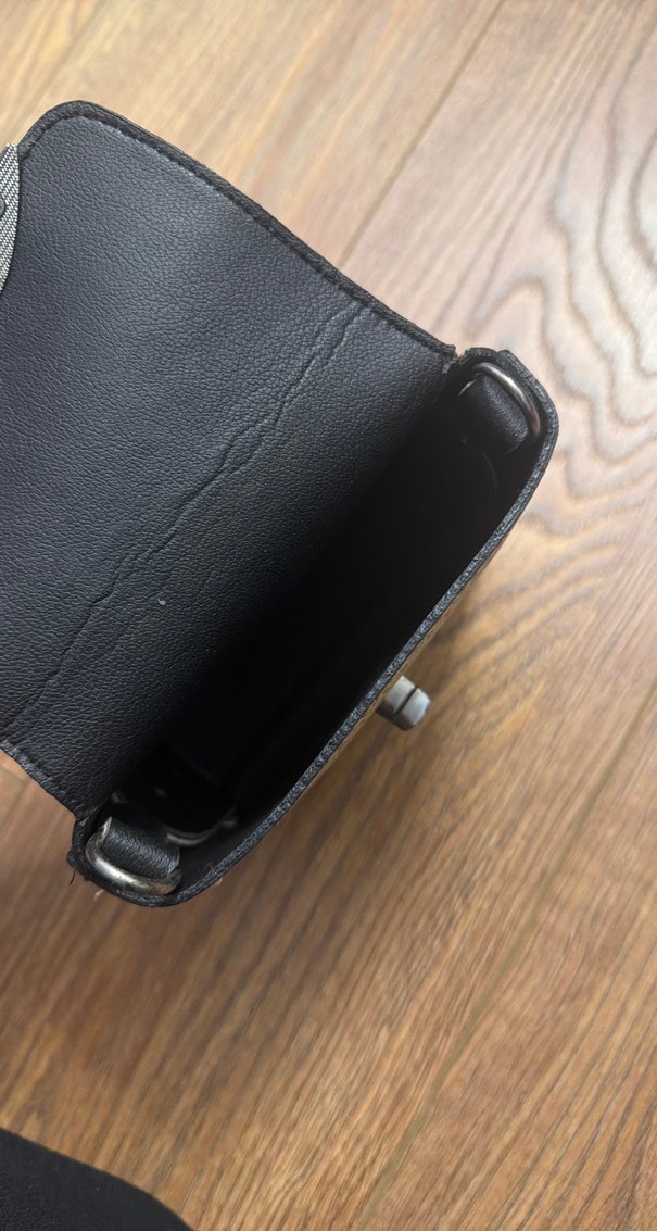 Kahverengi Deri Tokalı Kadın Çantası - Görsel 2