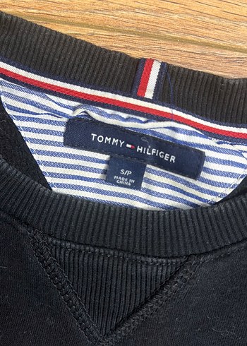 Tommy Hilfiger Erkek Siyah Baskılı Sweatshirt - Görsel 3