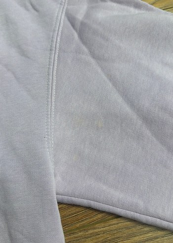 Lila Renkli Kadın Keten Sweatshirt - Görsel 2