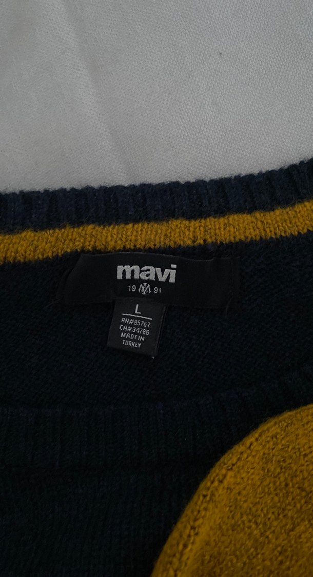 Mavi Erkek Kazak - Görsel 2