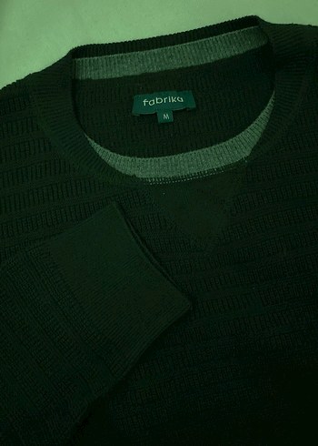 Fabrika Erkek siyah Kazak - Görsel 3