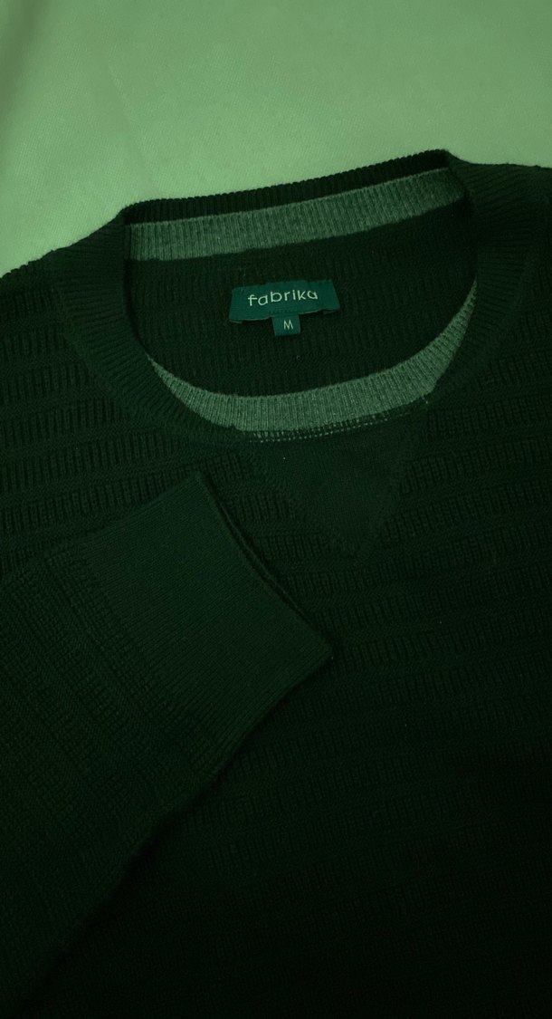 Fabrika Erkek siyah Kazak - Görsel 3