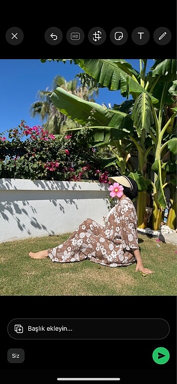 Çiçekli kimono takım