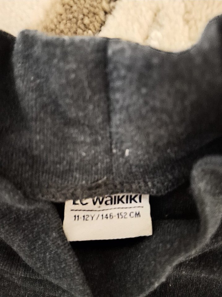 Gri Erkek Uzun Kollu Yarım Balıkçı Sweatshirt - Görsel 3