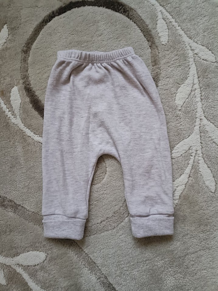 Kapüşonlu Gri Erkek Bebek 3'lü Takım - Görsel 4