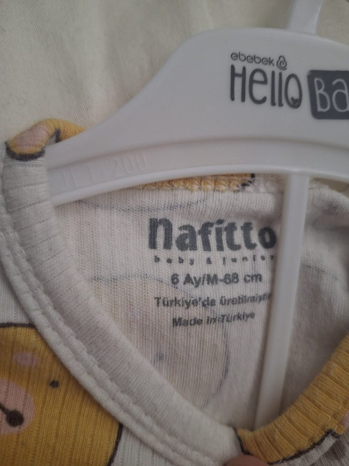 Sarı Örgü Desenli Erkek Bebek Tulum - Görsel 2