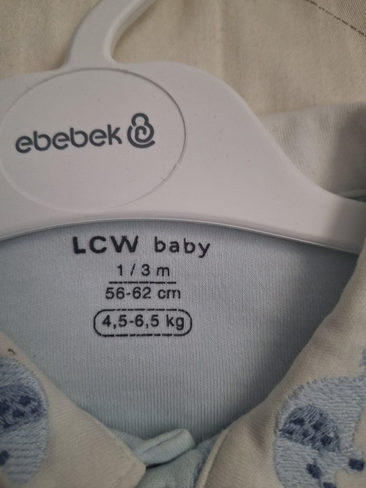 Mavi Bebek Tulum, Uzun Kollu, Düğmeli - Görsel 2