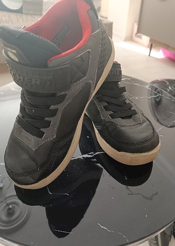 Skechers Gri Erkek Çocuk Kaykay Ayakkabısı Velcro