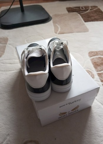 Beyaz Gri Kadın Spor Ayakkabı - Görsel 3