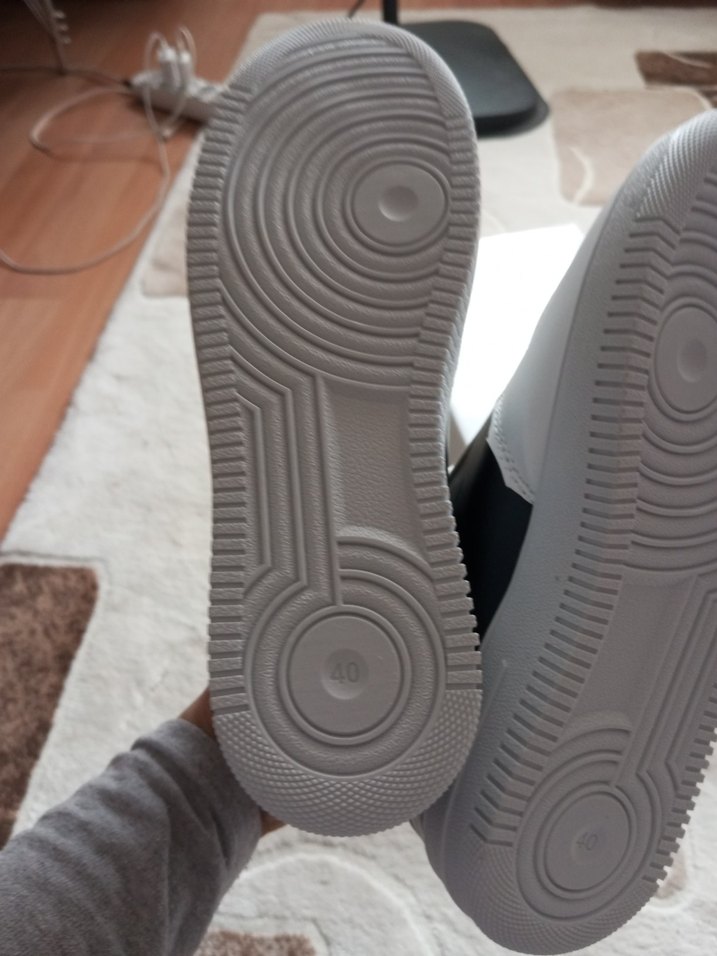 Beyaz Gri Kadın Spor Ayakkabı - Görsel 4