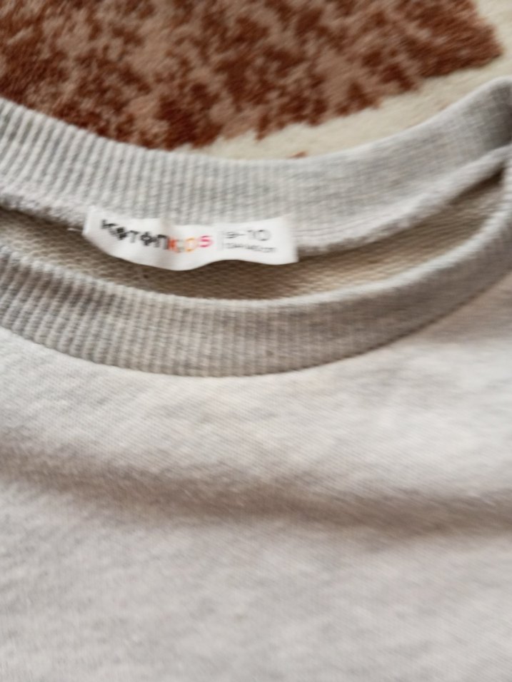 Kız Çocuk Gri Payetli kazak - Görsel 3