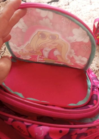 Pembe Renkli Kız Çocuk Okul Çantası - Görsel 5