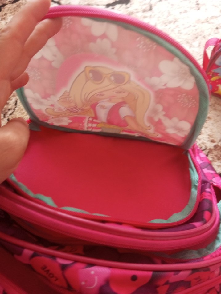 Pembe Renkli Kız Çocuk Okul Çantası - Görsel 5