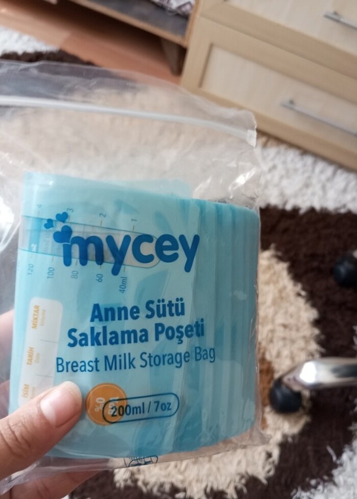 Anne sütü saklama poşeti  - Görsel 2