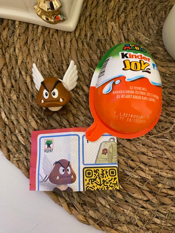 Renkli Super Mario Kinder Joy Figürleri - Görsel 4