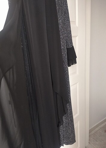 Abaya li ikili elbise 1 kez giyildi 48/50/52 beden rahatlıkla ol